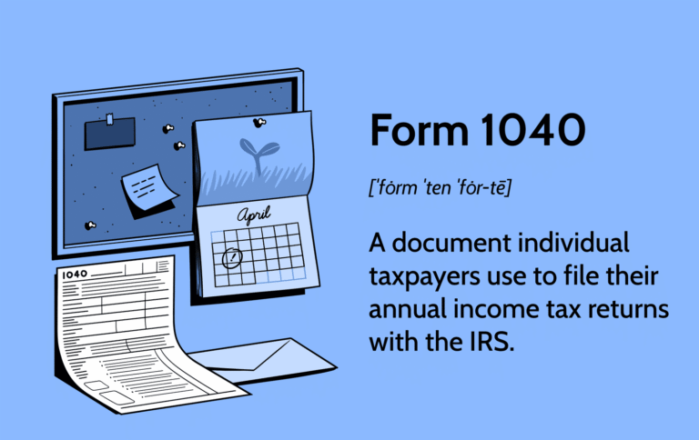 The 1040 form