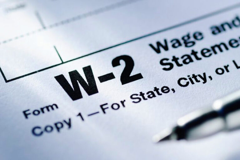 W-2 → Wages, salaries, tips