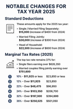Notable Changes for Tax Year 2025 (Income tax returns to be filed starting tax season 2026)